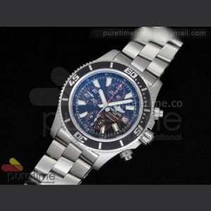 Breitling SuperOcean Abyss Chronograph 44mm Red Noob Best Edition on SS Bracelet sku0913
