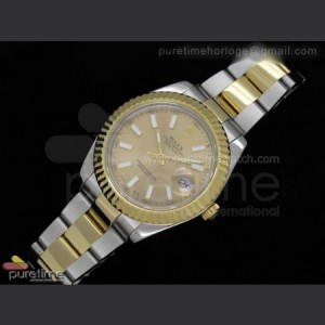 Rolex Date Just II 41mm SS And YG Gold Dial Stick Marker SS And YG Oyster Bracelet sku4795