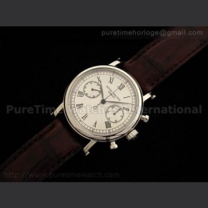 Patek Philippe Grand Complications Hand Winding Chronograph RG White Dial sku7453