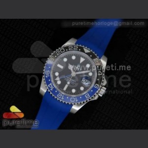 Rolex GMT Master II 116710BLNR PVD Black Dial on Blue Rubber Strap A23J sku4991