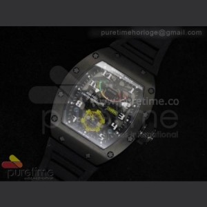 Richard Mille RM036 PVD And Black on Rubber Strap A23J sku5630