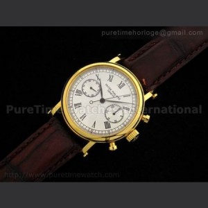 Patek Philippe Grand Complications Hand Winding Chronograph SS White Dial sku7449