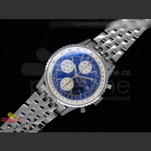 Breitling Navitimer Fighters Special Edition SS Blue Dial on SS Bracelet A7750 sku0868