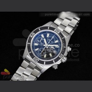 Breitling SuperOcean Abyss Chronograph 44mm White Noob Best Edition on SS Bracelet sku0916
