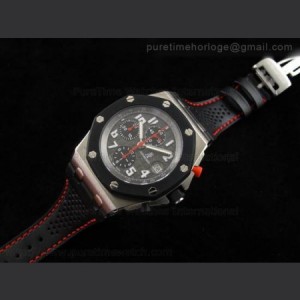 Audemars Piguet Royal Oak Offshore Ultimate Gstaad Classic 2009 Limited Edition on Black And Red Leather Strap sku0302