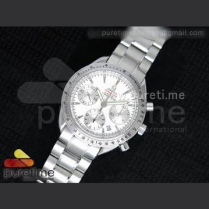 Omega Speedmaster Chronometer SS White Dial on SS Bracelet A7750 sku6428