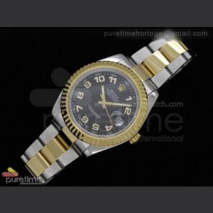 Rolex Date Just II 41mm SS And YG Black Dial Numeral Marker SS And YG Oyster Bracelet sku4792