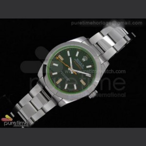 Rolex Milgauss 116400 GV Green Sapphire 316F Best Edition A2836 SuperClone sku5013