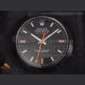 Rolex Milgauss 116400 Black Style with Black Bezel Wall Clock sku5042