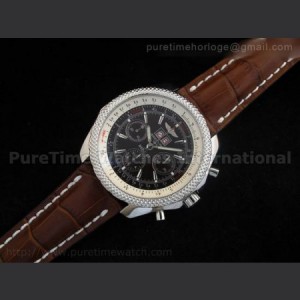 Breitling Bentley 675 2010 SS Brown Dial on Brown Leather Strap sku0979
