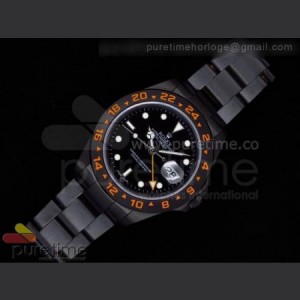 Rolex Explorer II Project X PVD Case Orange Black Superlumed Black Dial on Bracelet sku4984
