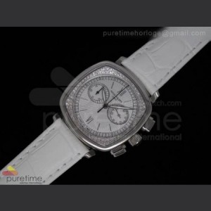 Patek Philippe Ladies Complicated Watches 7071 SS Quartz White on White Strap sku7452