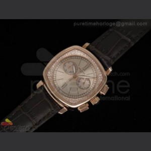 Patek Philippe Ladies Complicated Watches 7071 RG Quartz Gold on Brown Strap sku7471