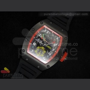 Richard Mille RM036 PVD And Red on Rubber Strap A23J sku5631